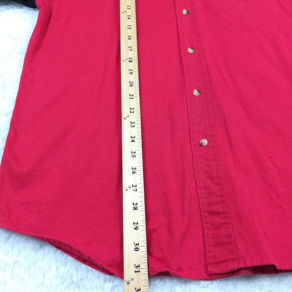 Dale‎ Earnhardt Jr Mens Shirt Button Up Chase Authentics Red Short Sleeve 8 L - Picture 11 of 15